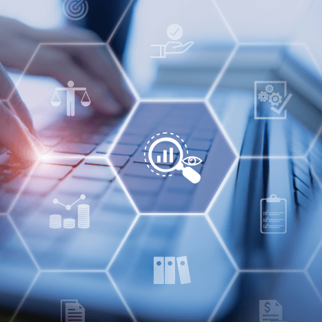 Generated graphic implying careful analysis